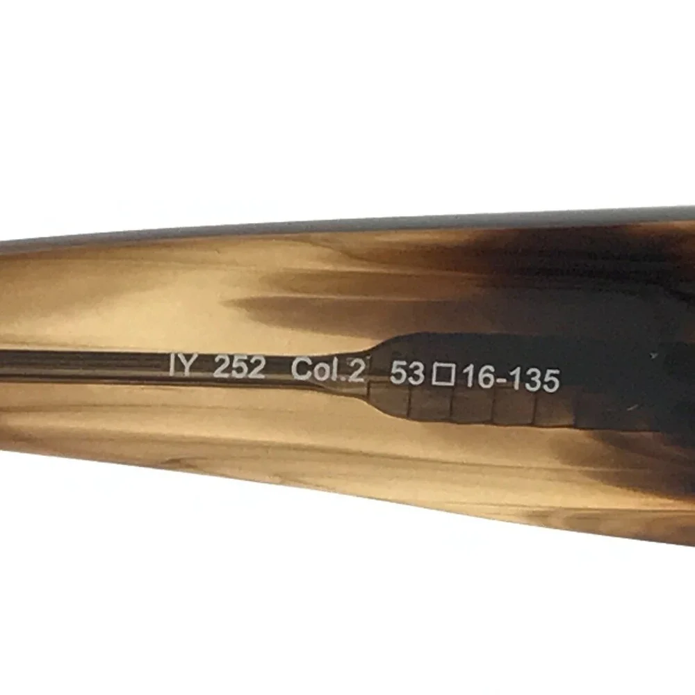 Iyoko-Inyake Eyeglasses Frames IY 252 Col.2 Brown Rectangular Full Rim 53-16-135